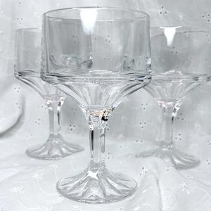 Pinwheel Crystal Glassware, Set of 6